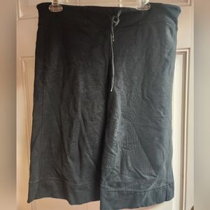 Lululemon Athletica Black Cotton Capri Leggings